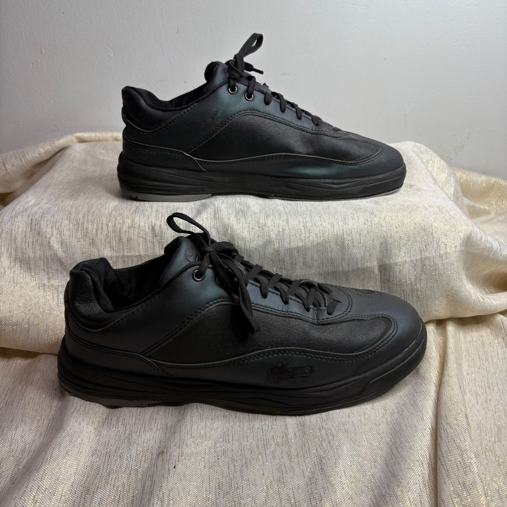 Hammer Black Leather Lace Up Athletic Shoes Mens Size 10